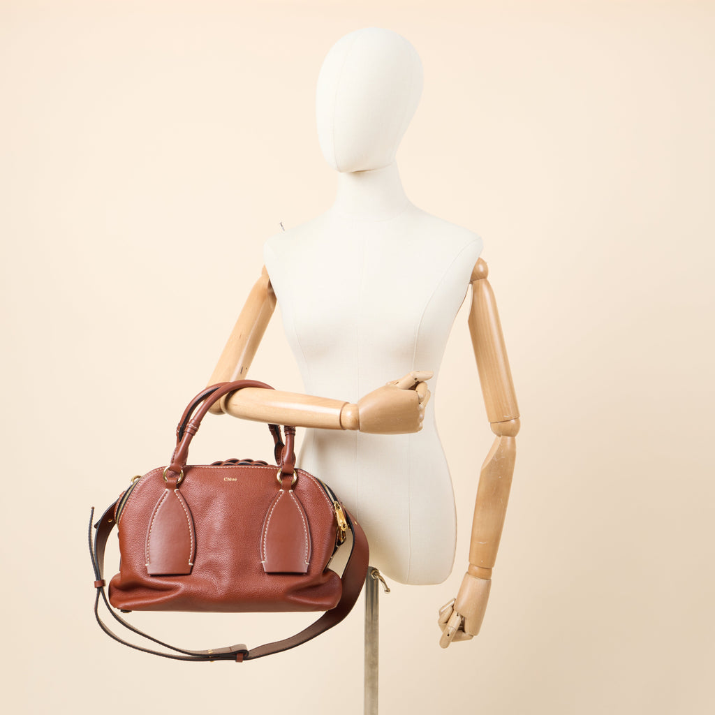 Chloe Tote Daria - Medium in Brown, Leather