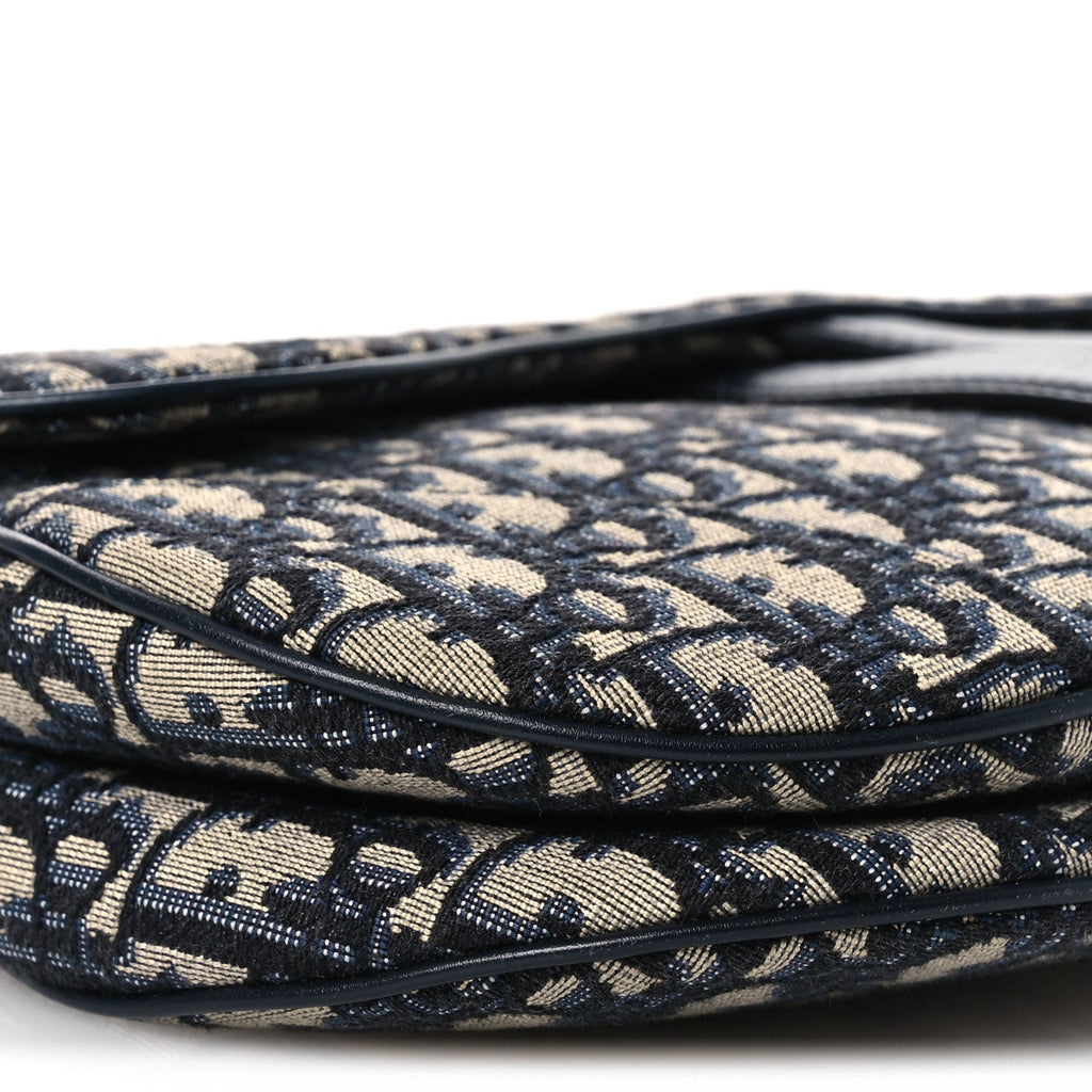 Oblique Saddle Bag Blue