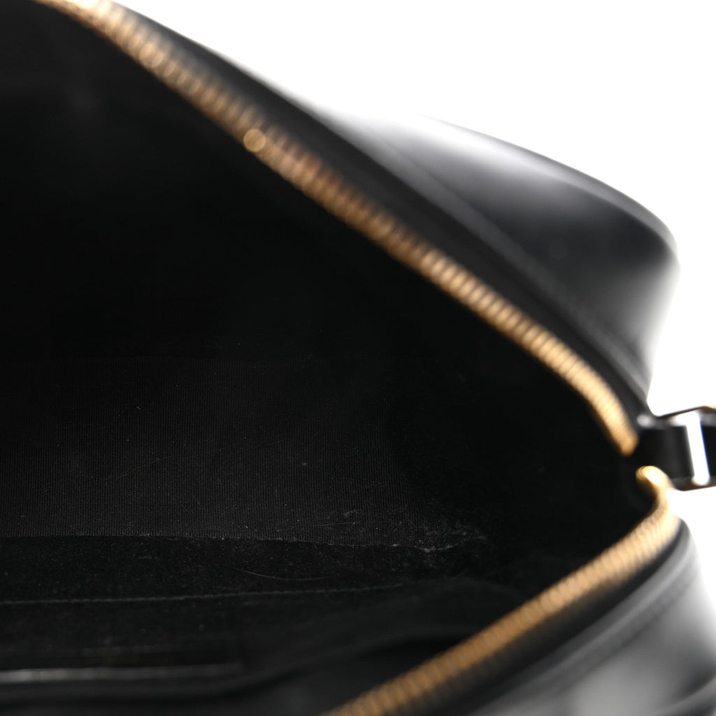 Calfskin Matelasse Monogram Lou Camera Bag Black