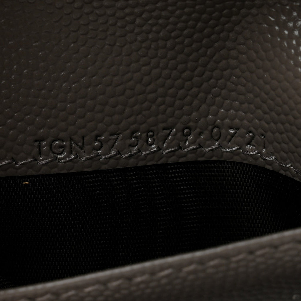 Grain De Poudre Matelasse Chevron Monogram Zipped  Case Tech Fog