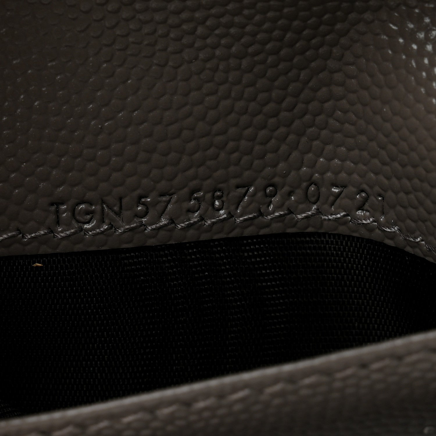 Grain De Poudre Matelasse Chevron Monogram Zipped  Case Tech Fog