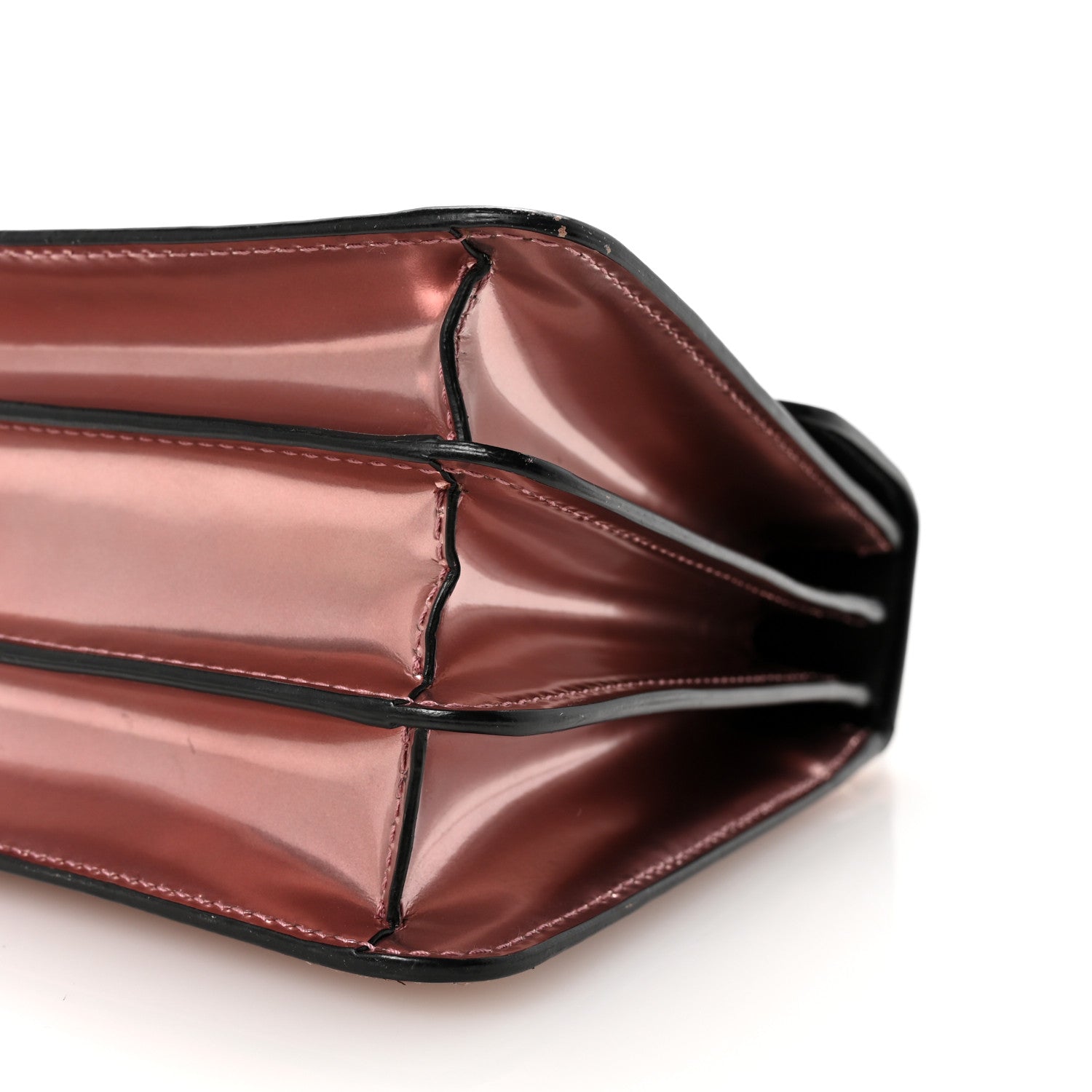 Metallic Calfskin Serpenti Forever Top Handle Rose Quartz