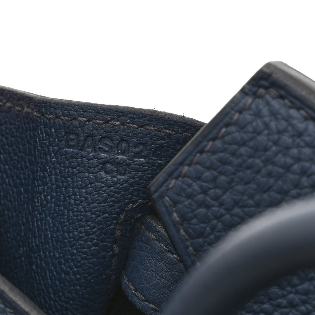 Togo Birkin 25 Bleu de Prusse
