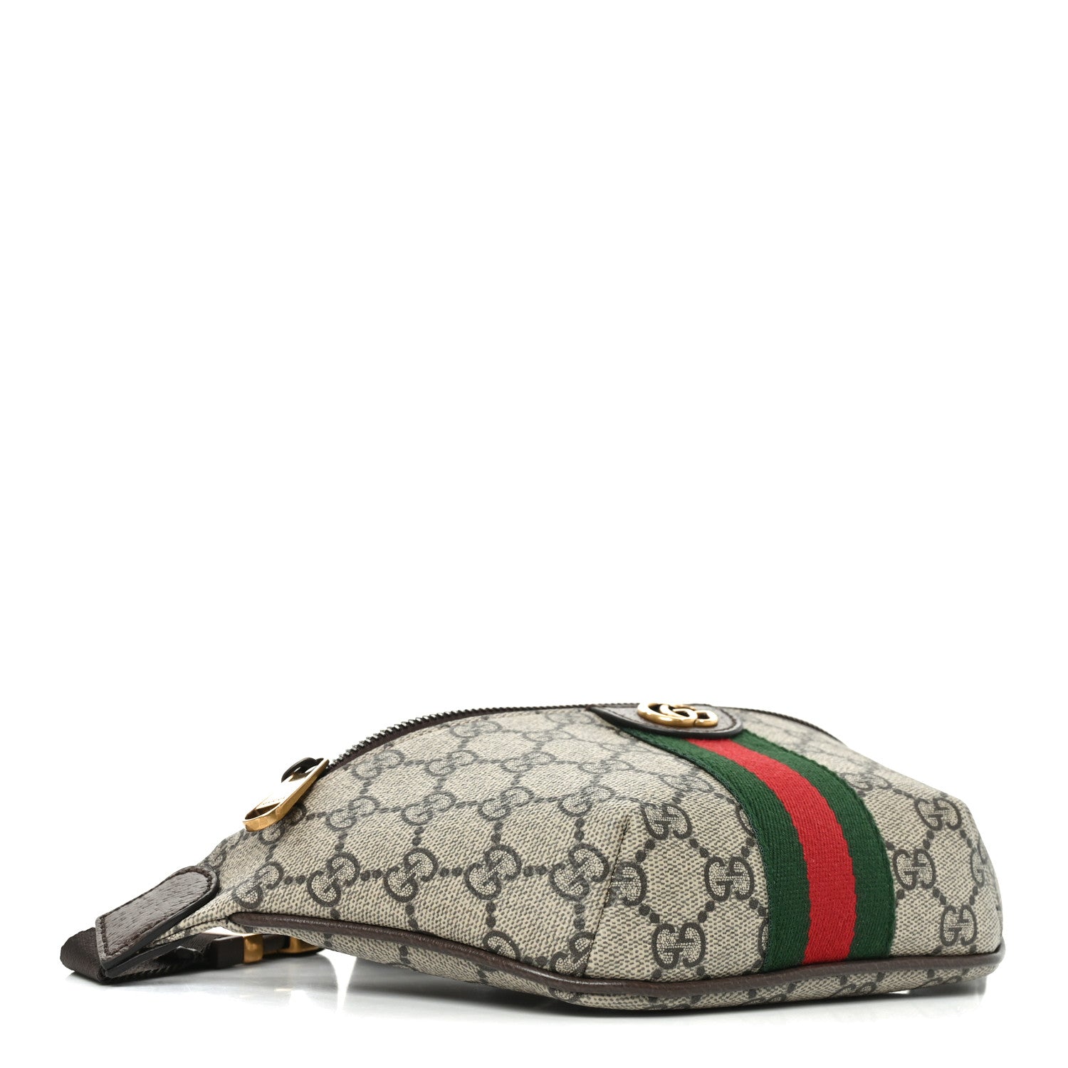 GG Supreme Monogram Web Small Ophidia Belt Bag Beige Ebony New Acero
