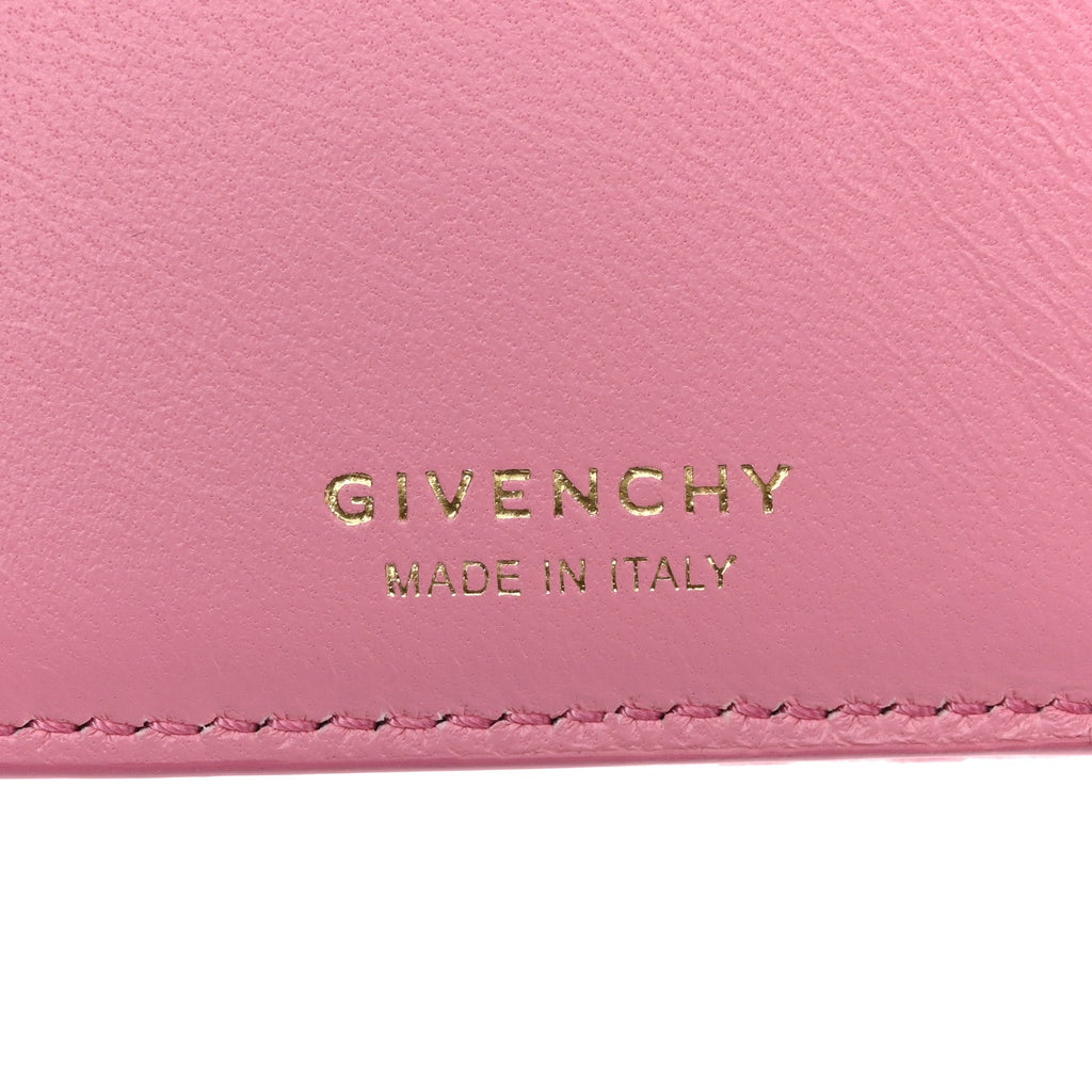Embroidered Canvas 4G Logo G-Cut Bi-Fold Wallet Bright Pink
