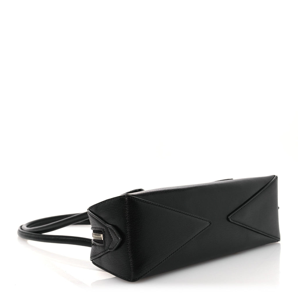 Shiny Goatskin Small Le Teckel Bag Black