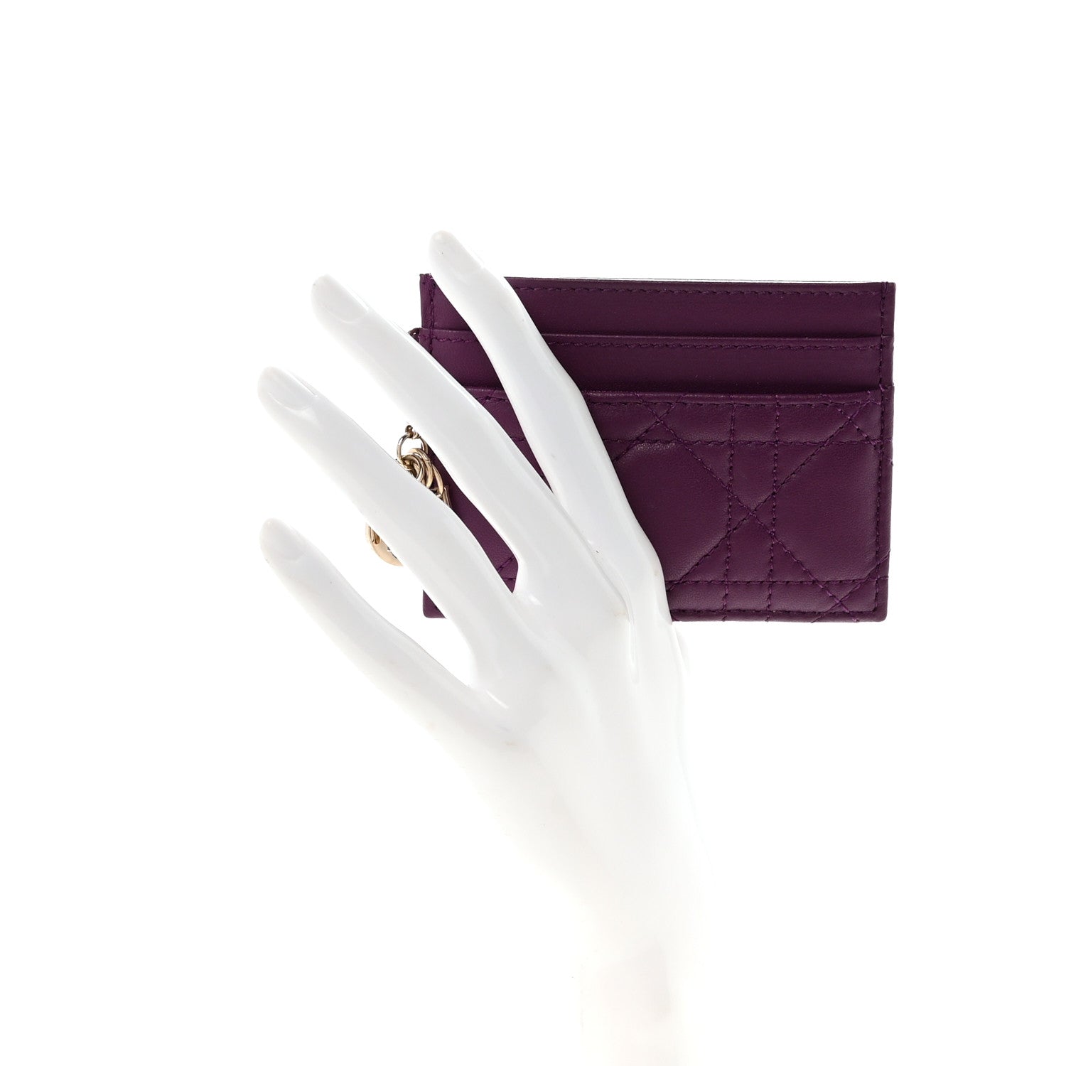 Lambskin Cannage Lady Dior  Holder More