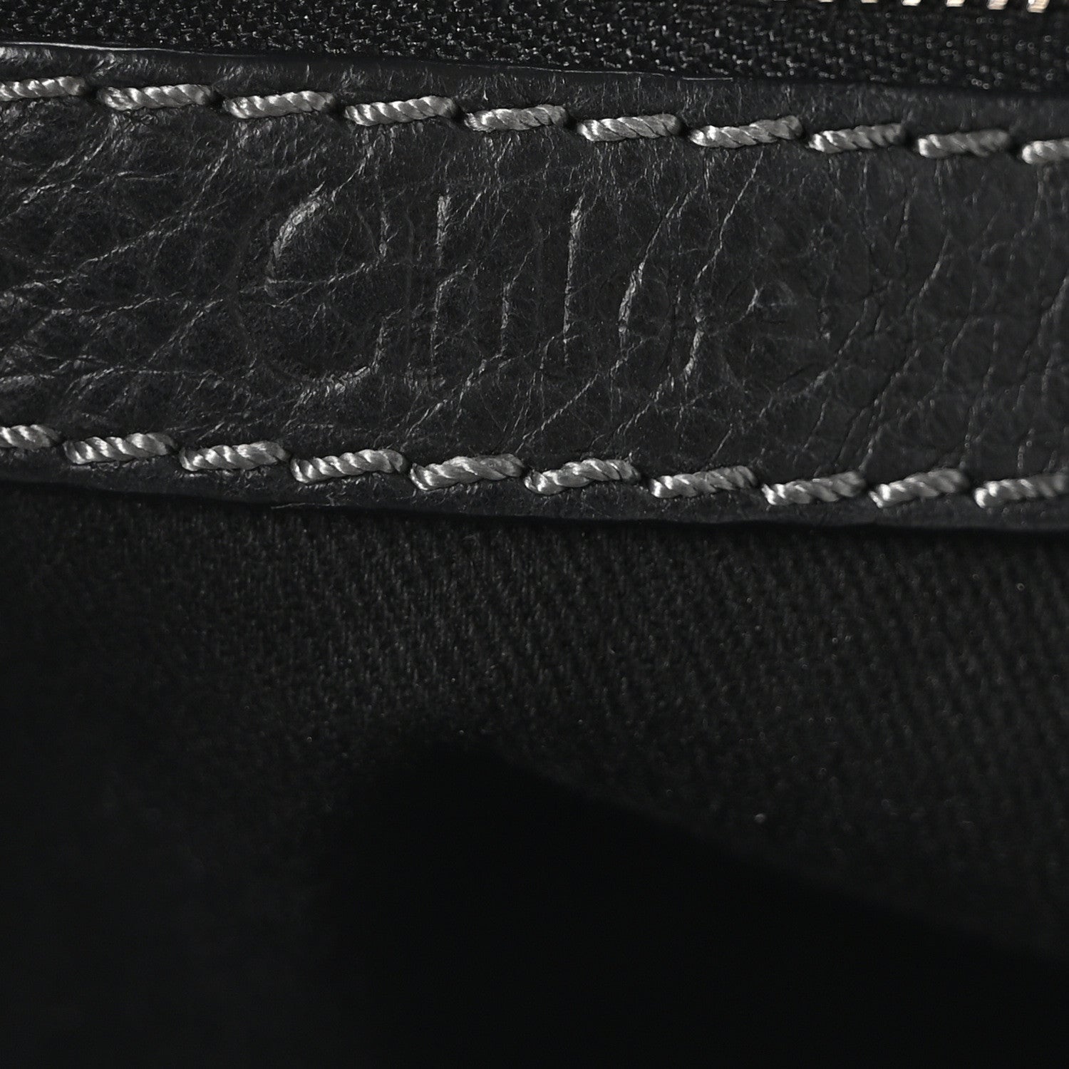 Calfskin Small Paddington Satchel Black