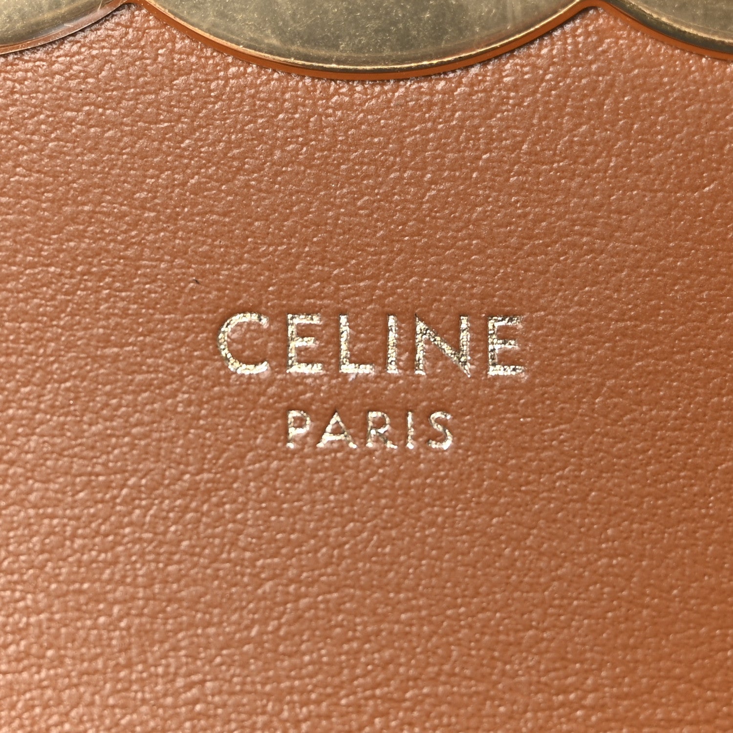 Triomphe Canvas Calfskin Mini Triomphe Tan