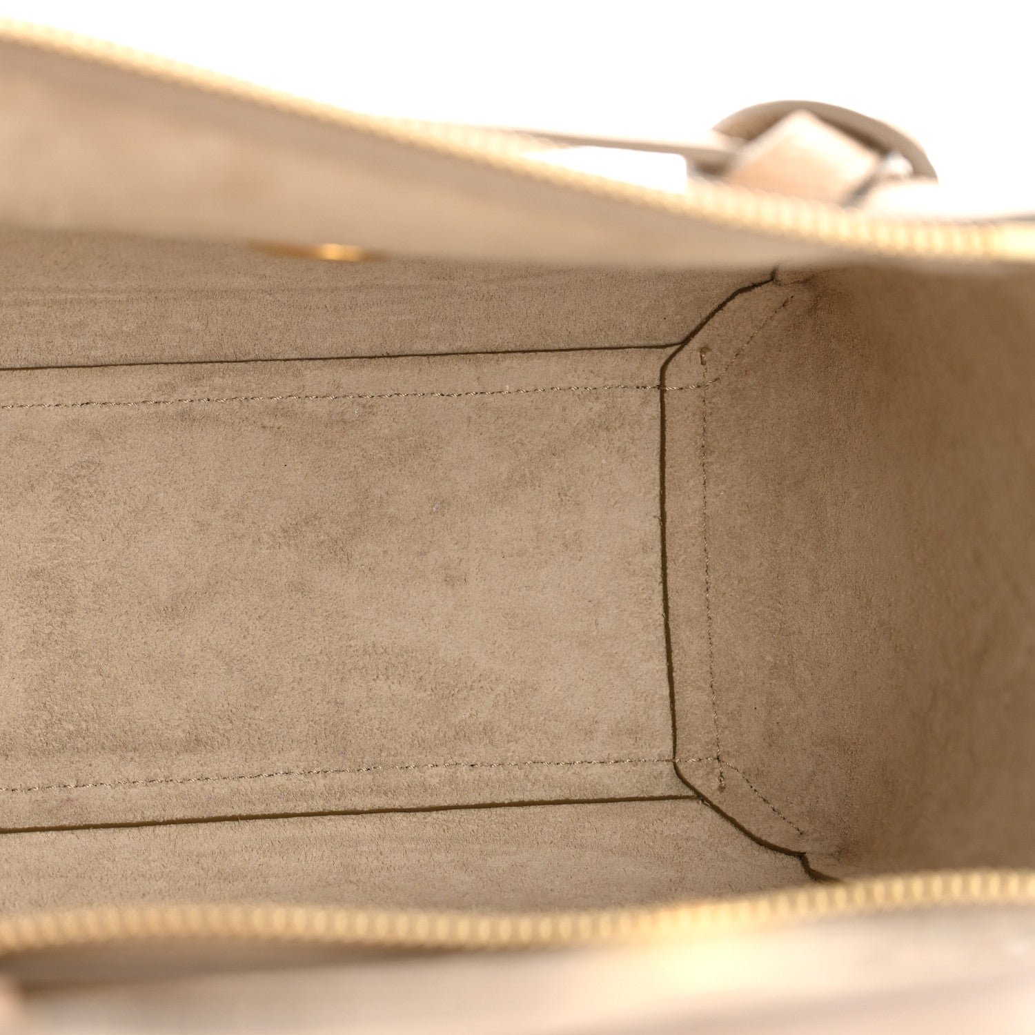 Grained Calfskin Nano Belt Bag Light Taupe