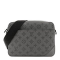 Calfskin Monogram Shadow Trio Messenger Anthracite Gray