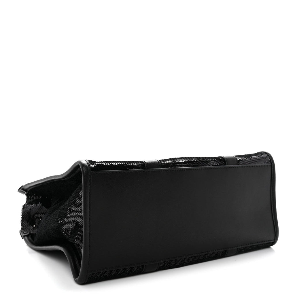 Sequin Medium The Tote Bag Black