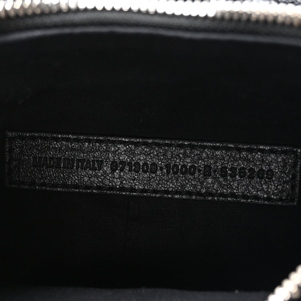 Agneau Arena Le Cagole Fringe Shoulder Bag XS Black
