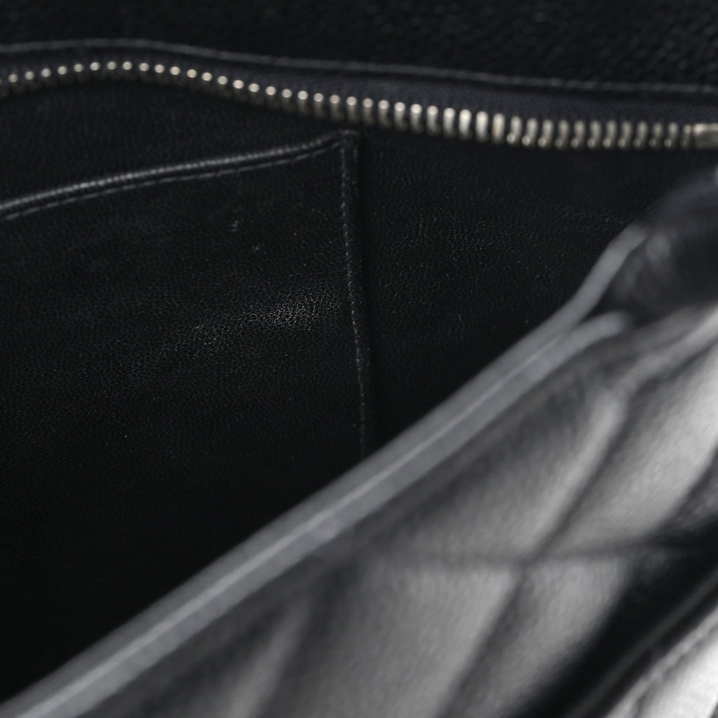 Caviar Quilted Medallion Tote Black