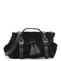 Heavy Suede Alexa Tassel Satchel Ink Blue