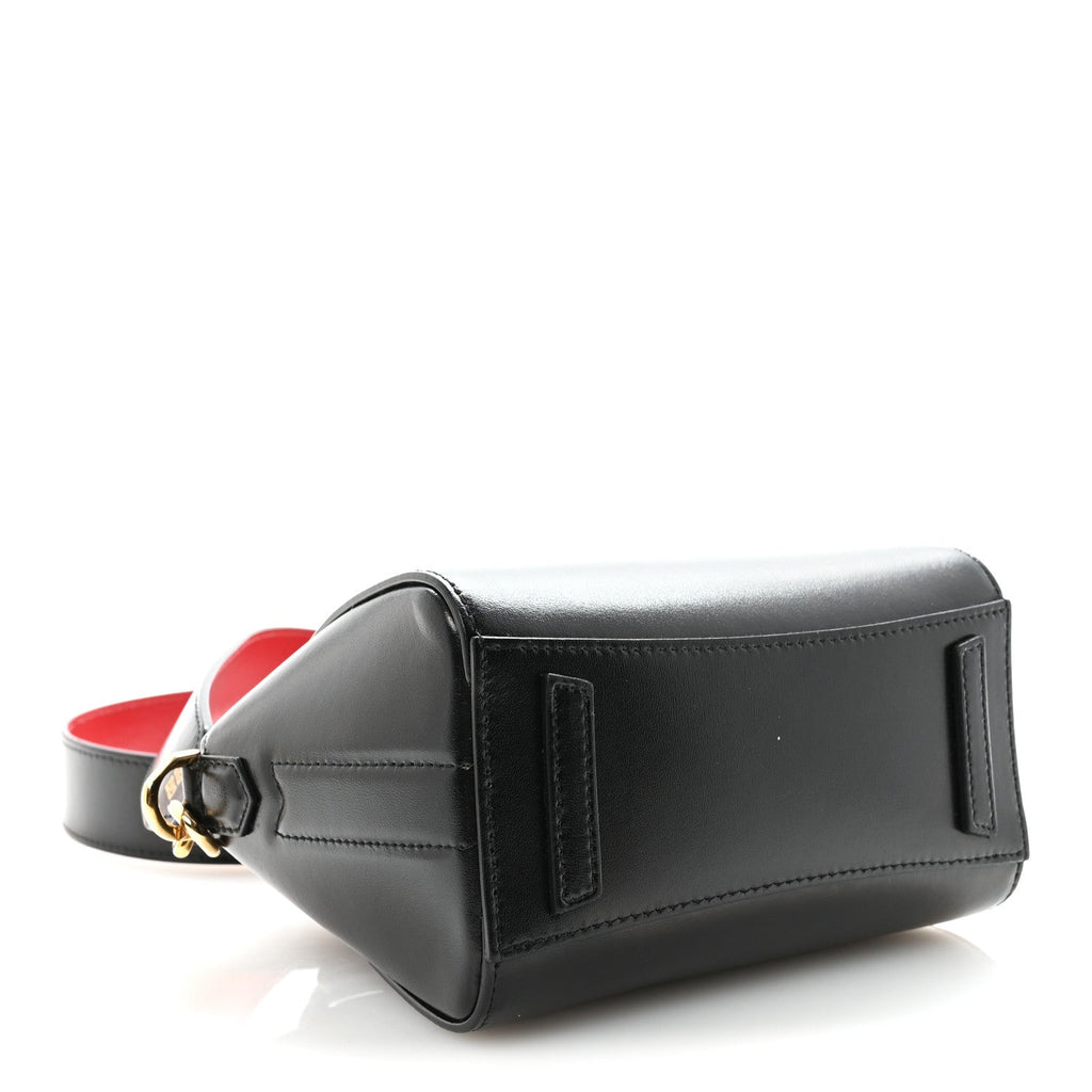 Box Calfskin Toy Antigona Black Red