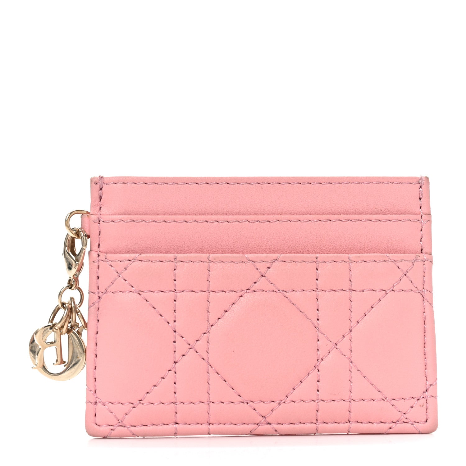 Lambskin Cannage Lady Dior  Holder Melacoton