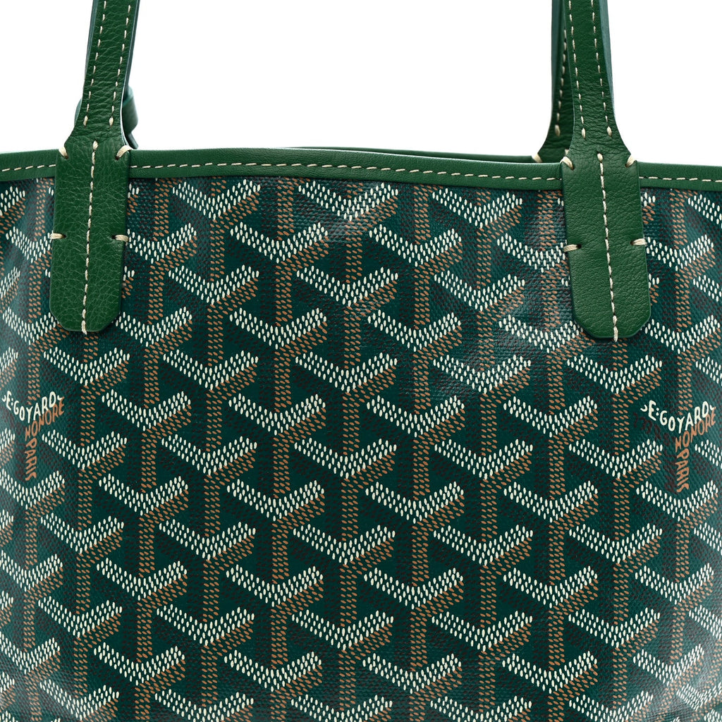 Goyardine Reversible Mini Anjou Green