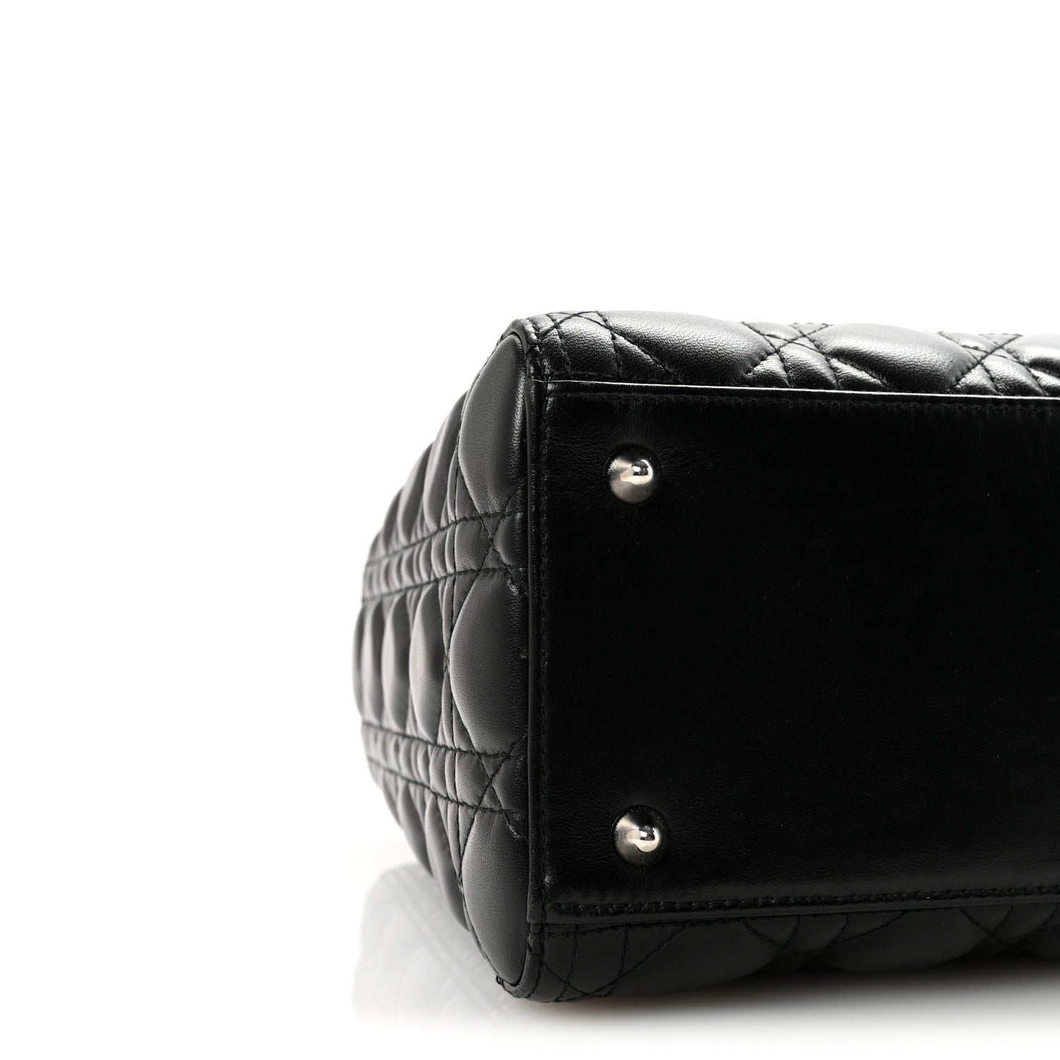 Lambskin Cannage Medium Lady Dior Black