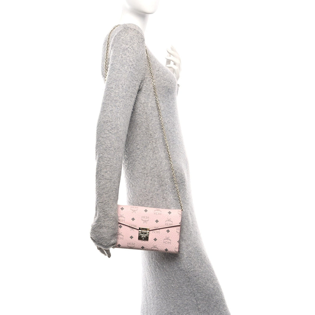 Visetos Medium Patricia Wallet On Chain Soft Pink