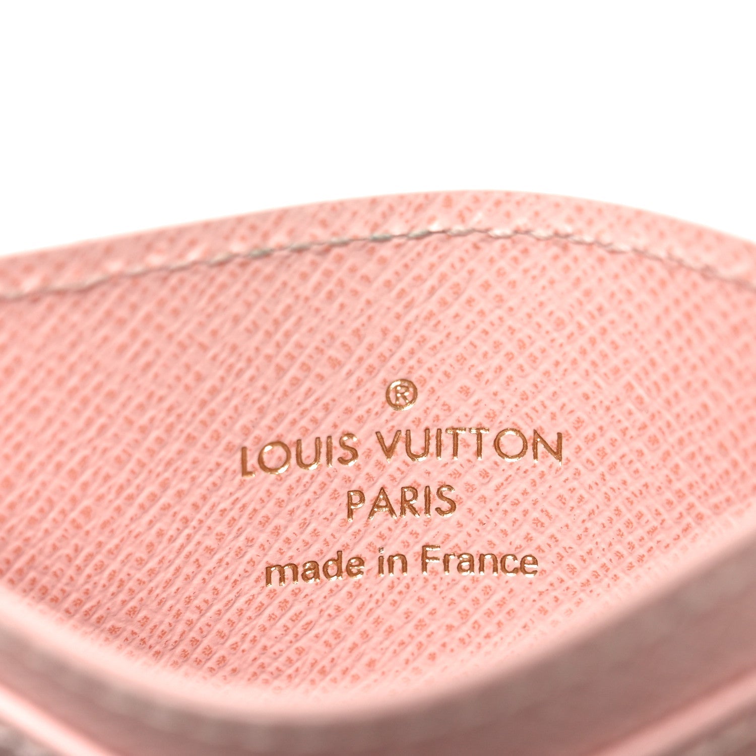 Monogram LV Charms  Holder Rose Ballerine