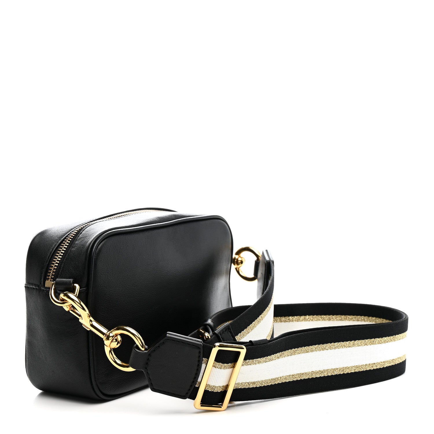 Calfskin The Flash Crossbody Black