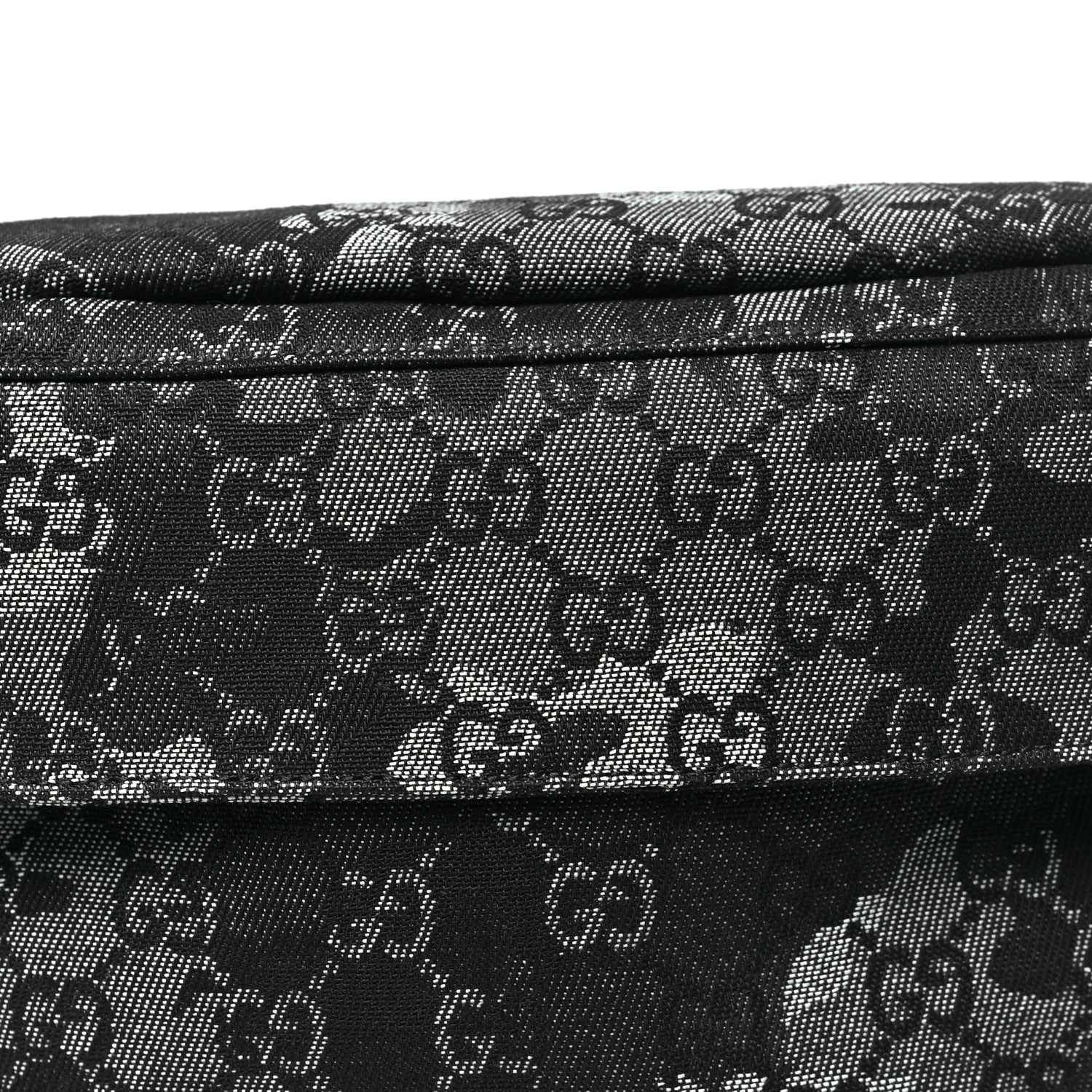 Denim Monogram Web Belt Bag Blue Multicolor