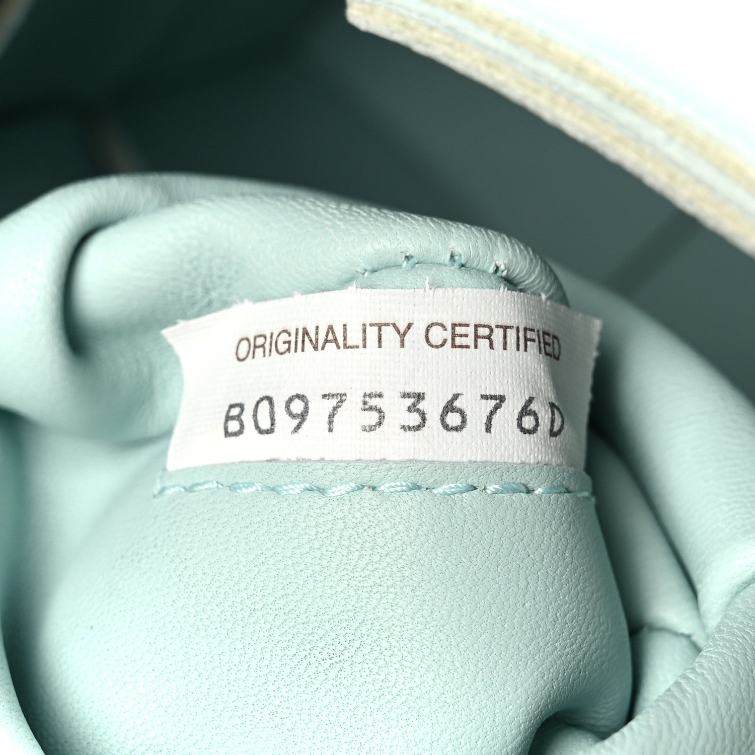 Lambskin Maxi Intreccio Cassette Bag Teal Washed