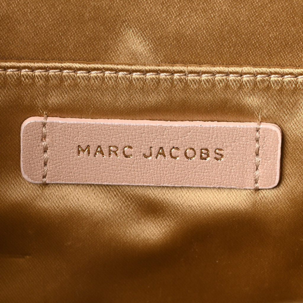 Lacquered Lambskin Baroque Single Flap Beige