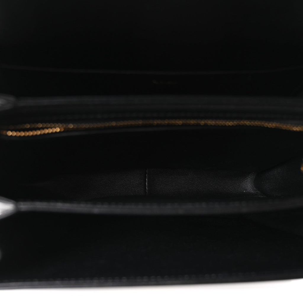 Shiny Calfskin Medium Triomphe Black