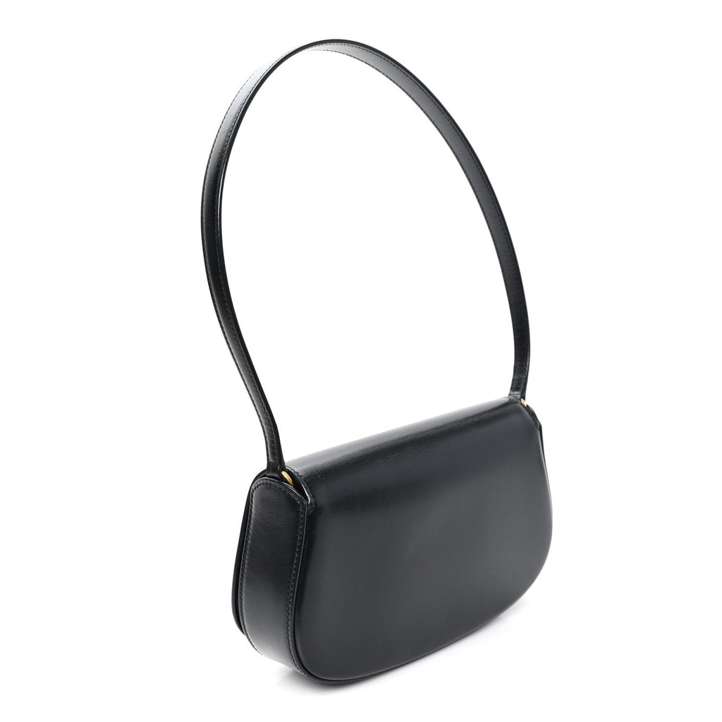 Box Calfskin Mini Voltaire Shoulder Bag Black