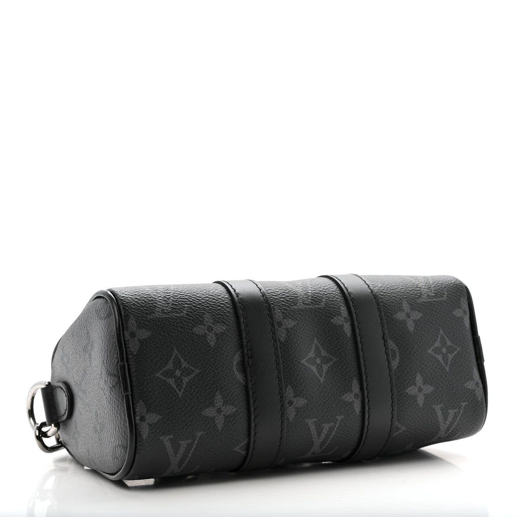 Reverse Monogram Eclipse Keepall XS Black