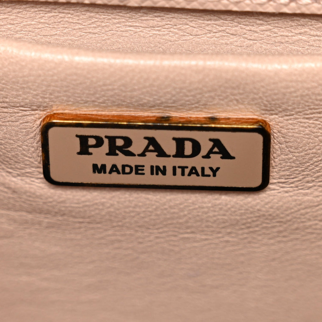 Saffiano Chain Crossbody Bag Cipria
