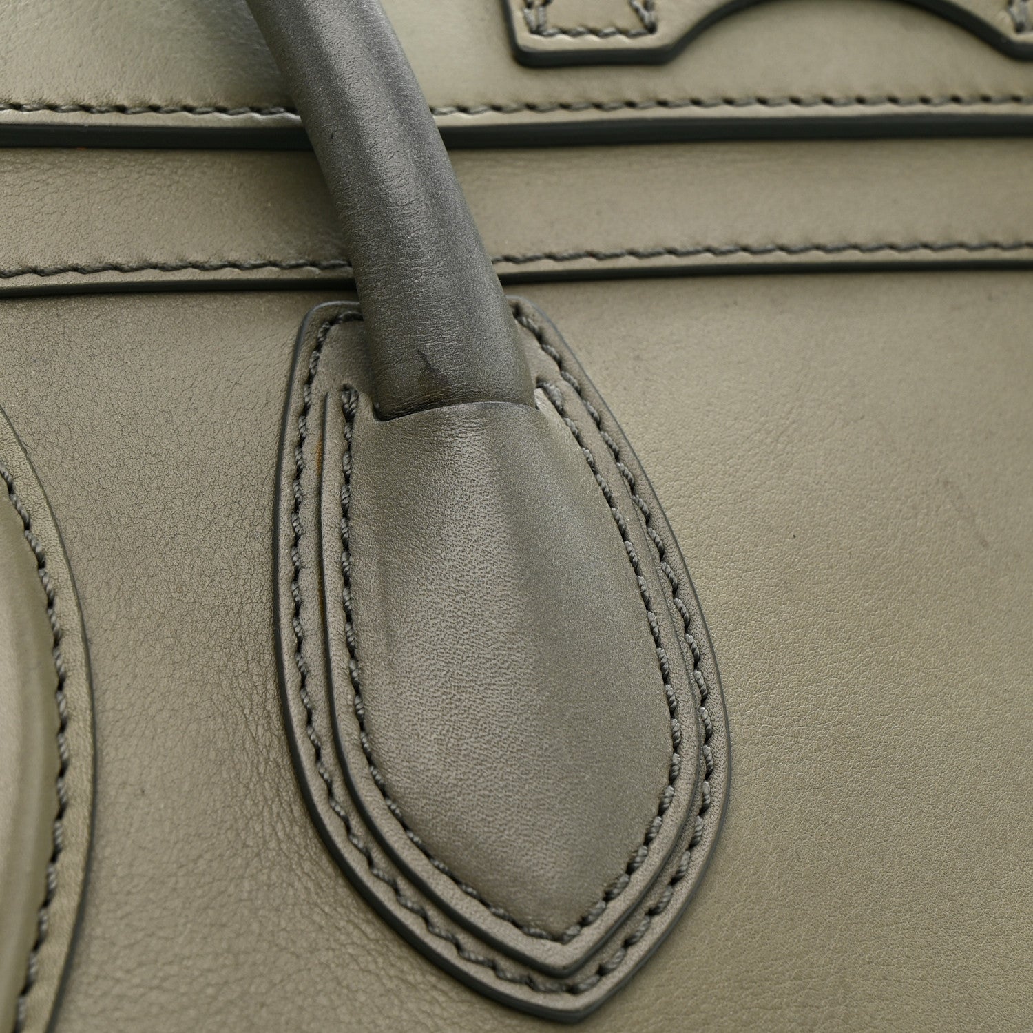 Smooth Calfskin Mini Luggage Almond