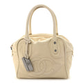 Calfskin Small CC Bowler White