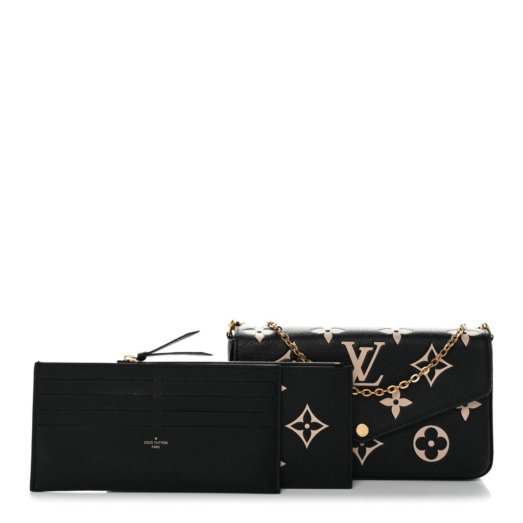 Empreinte Monogram Giant Felicie Pochette Black Beige