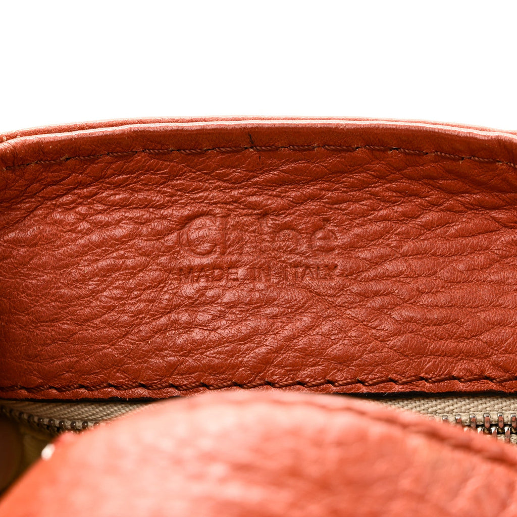 Calfskin Paddington Front Pocket Tote Whiskey