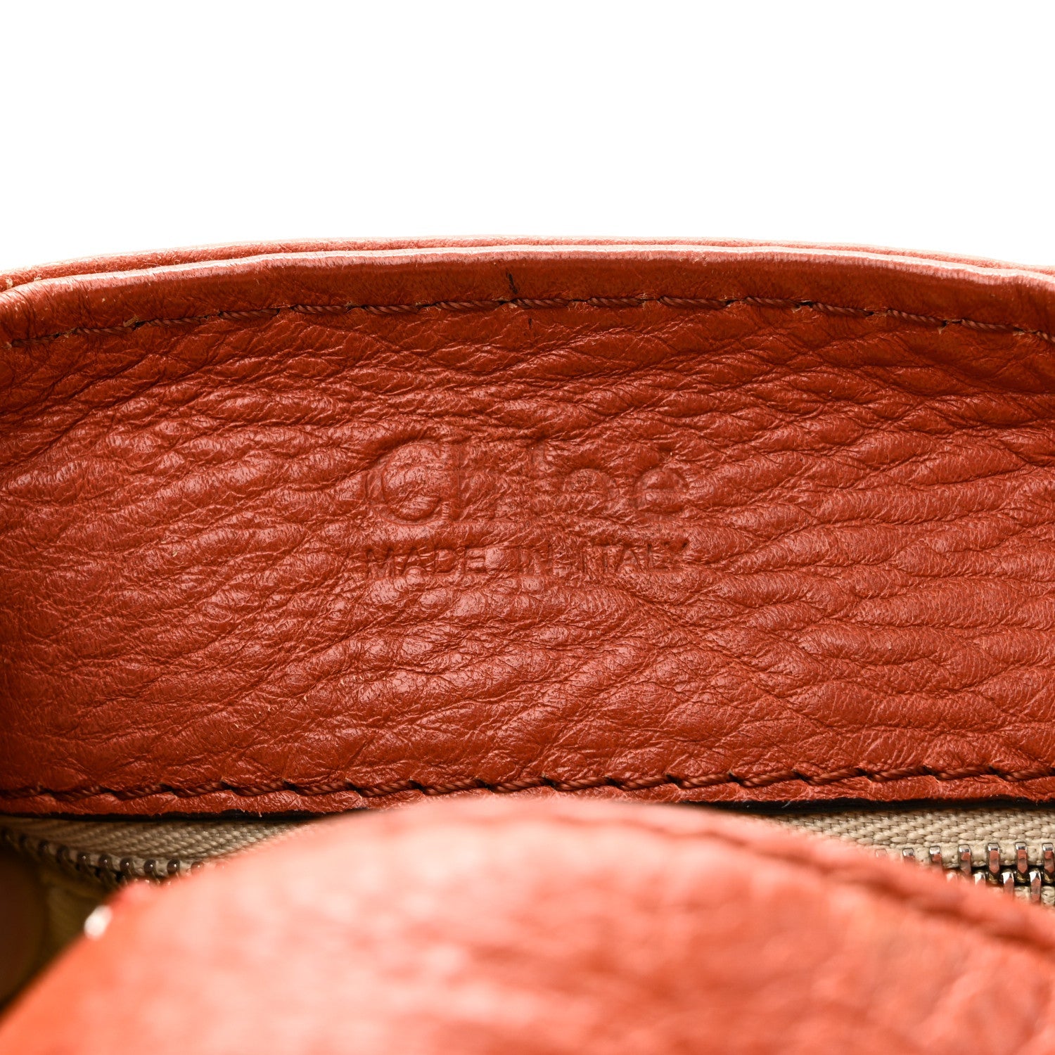 Calfskin Paddington Front Pocket Tote Whiskey