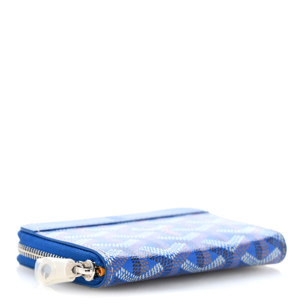 Goyardine Matignon PM Wallet Blue