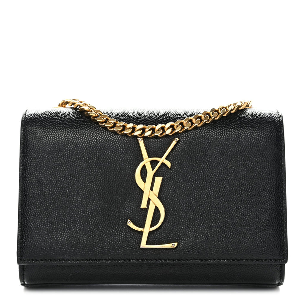 Grain De Poudre Small Monogram Kate Satchel Black
