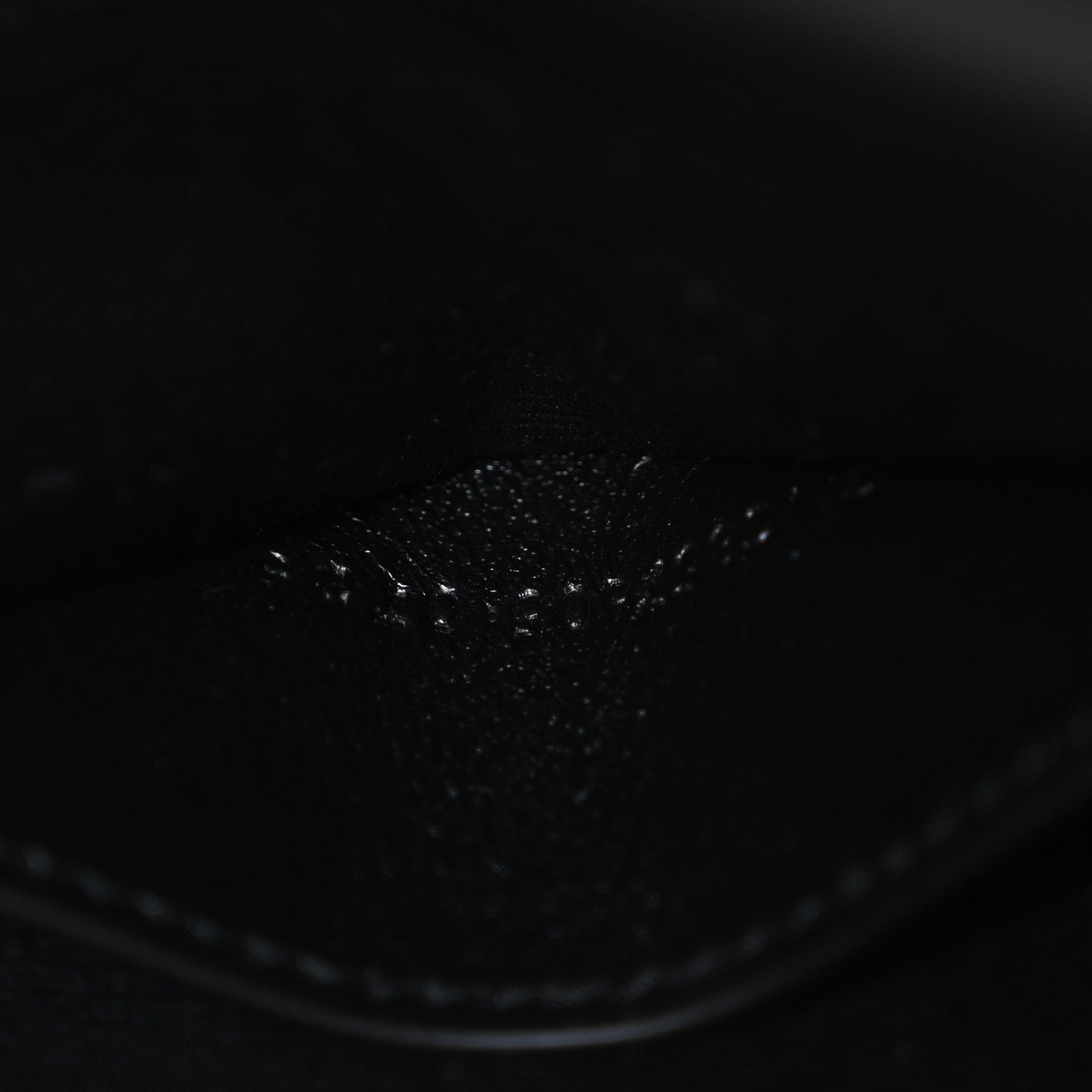 Lambskin Matelasse Chevron Monogram Envelope Chain Wallet Black
