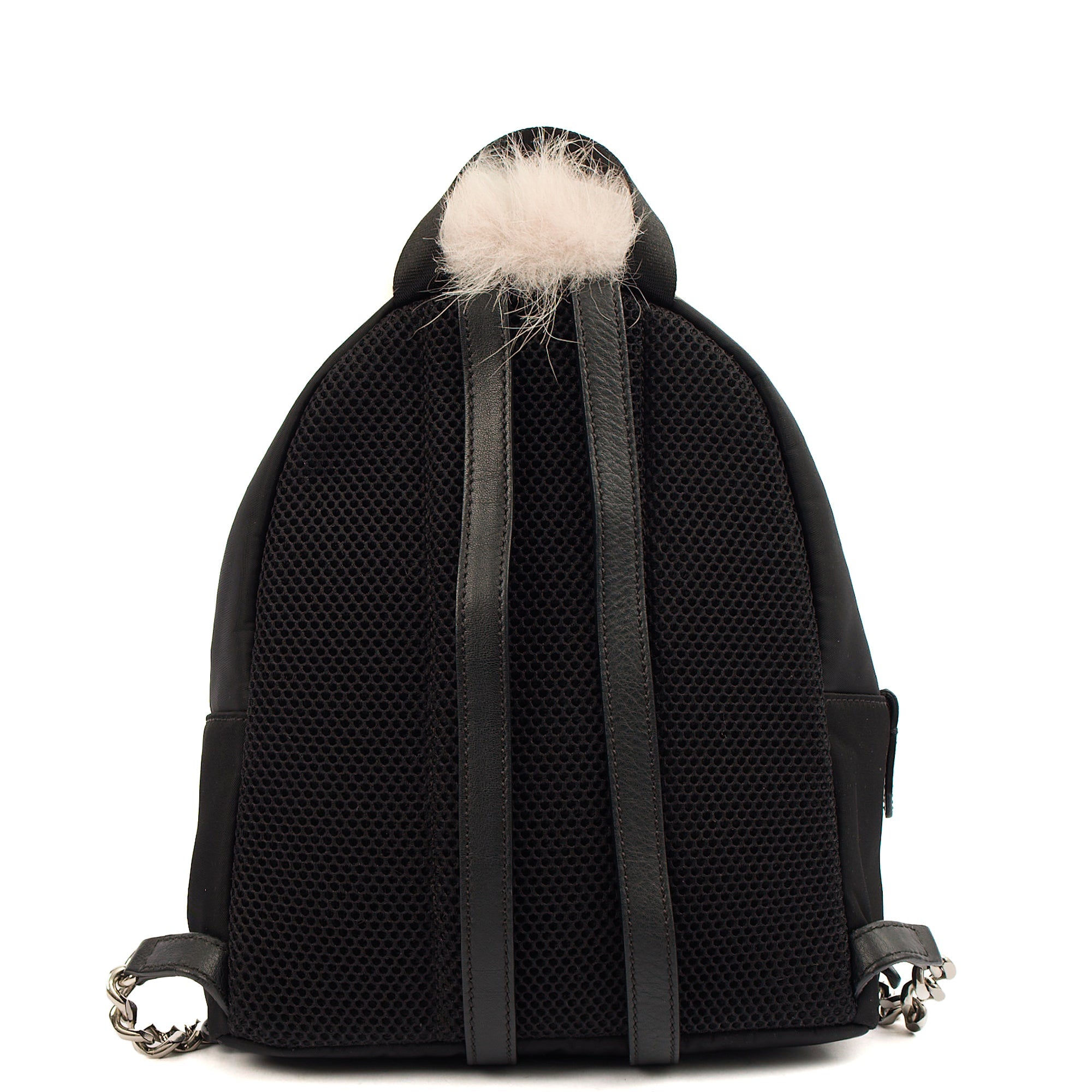Fendi Mini Backpack Monster Backpack in Black, Fabric