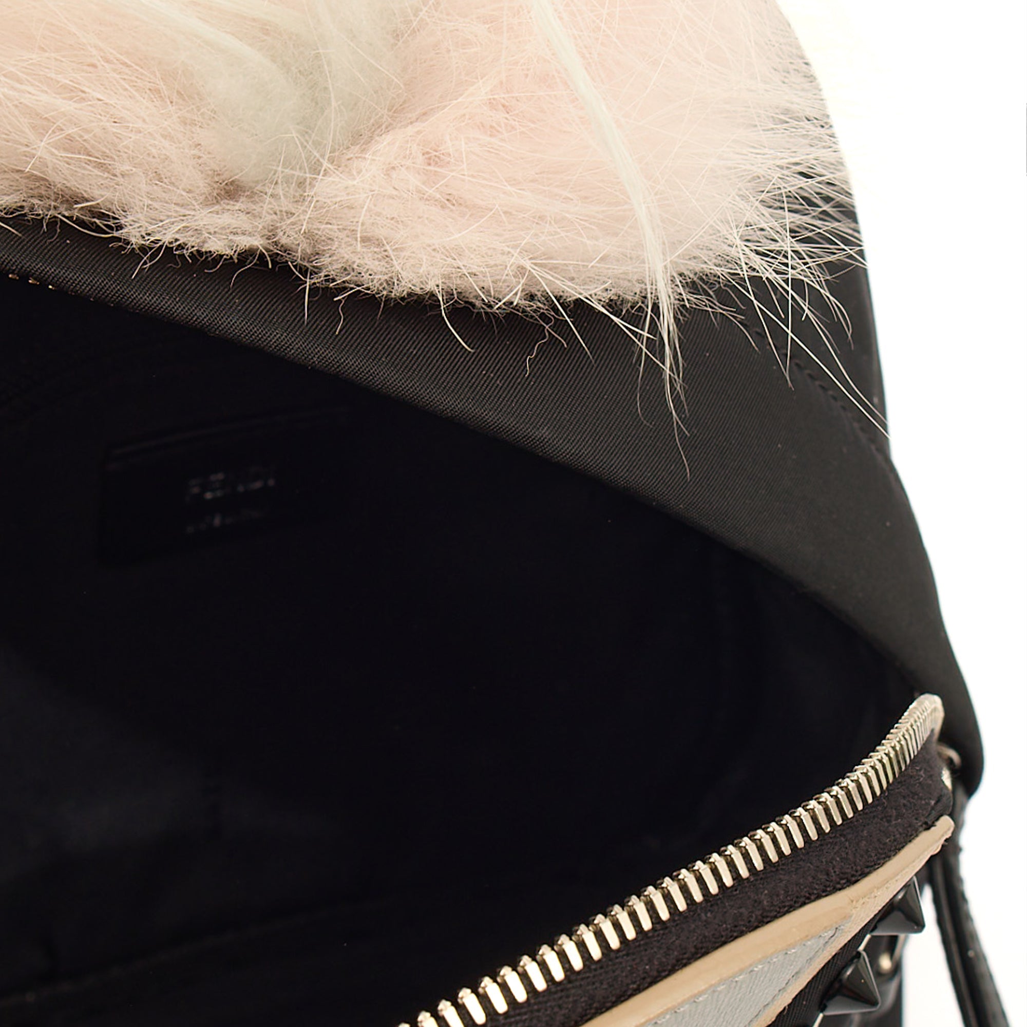 Fendi Mini Backpack Monster Backpack in Black, Fabric