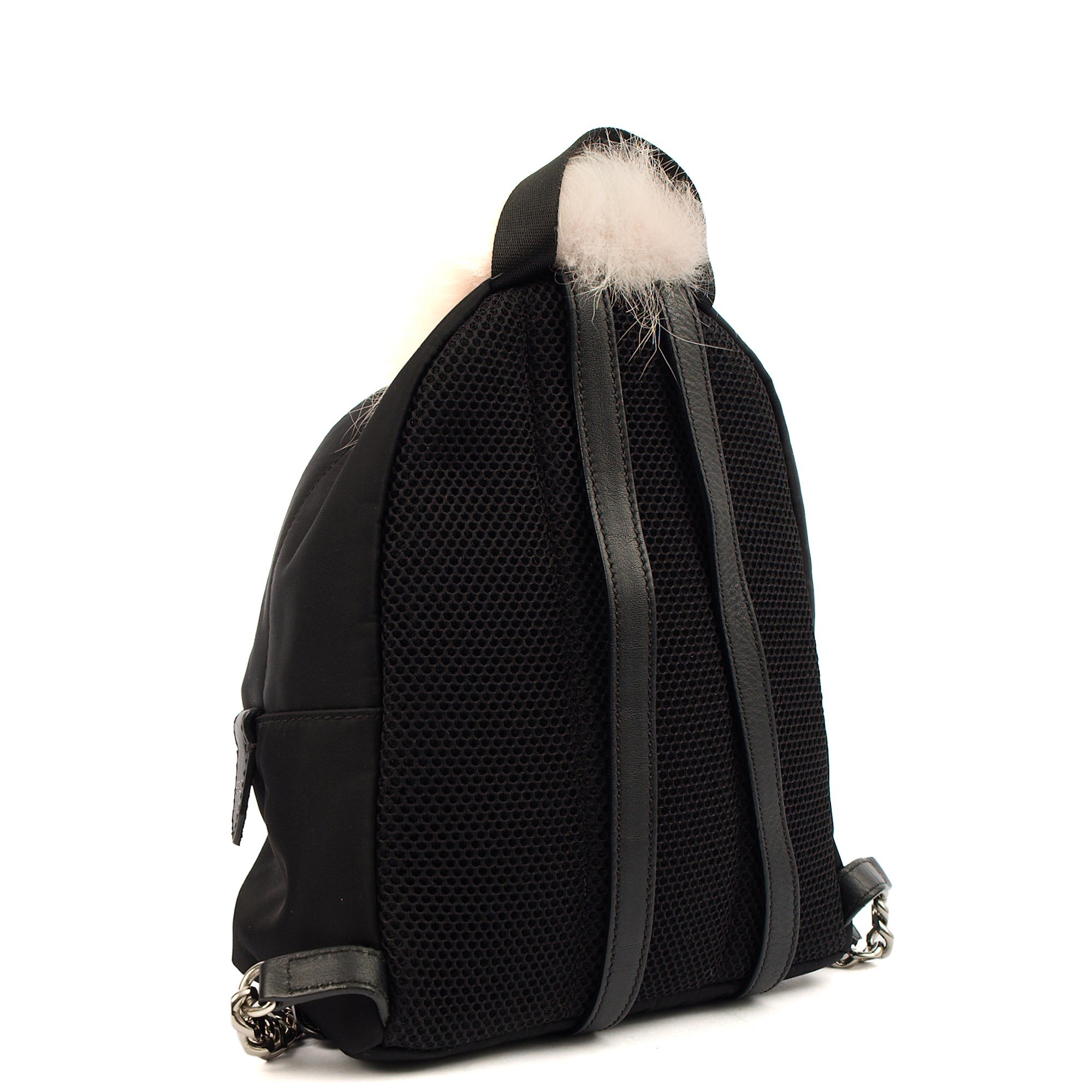 Fendi Mini Backpack Monster Backpack in Black, Fabric