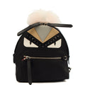 Fendi Mini Backpack Monster Backpack in Black, Fabric
