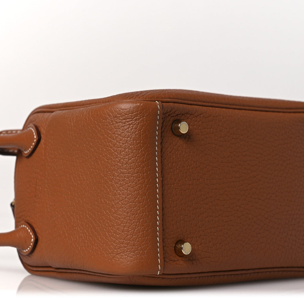 Taurillon Clemence Mini Lindy 20 Gold