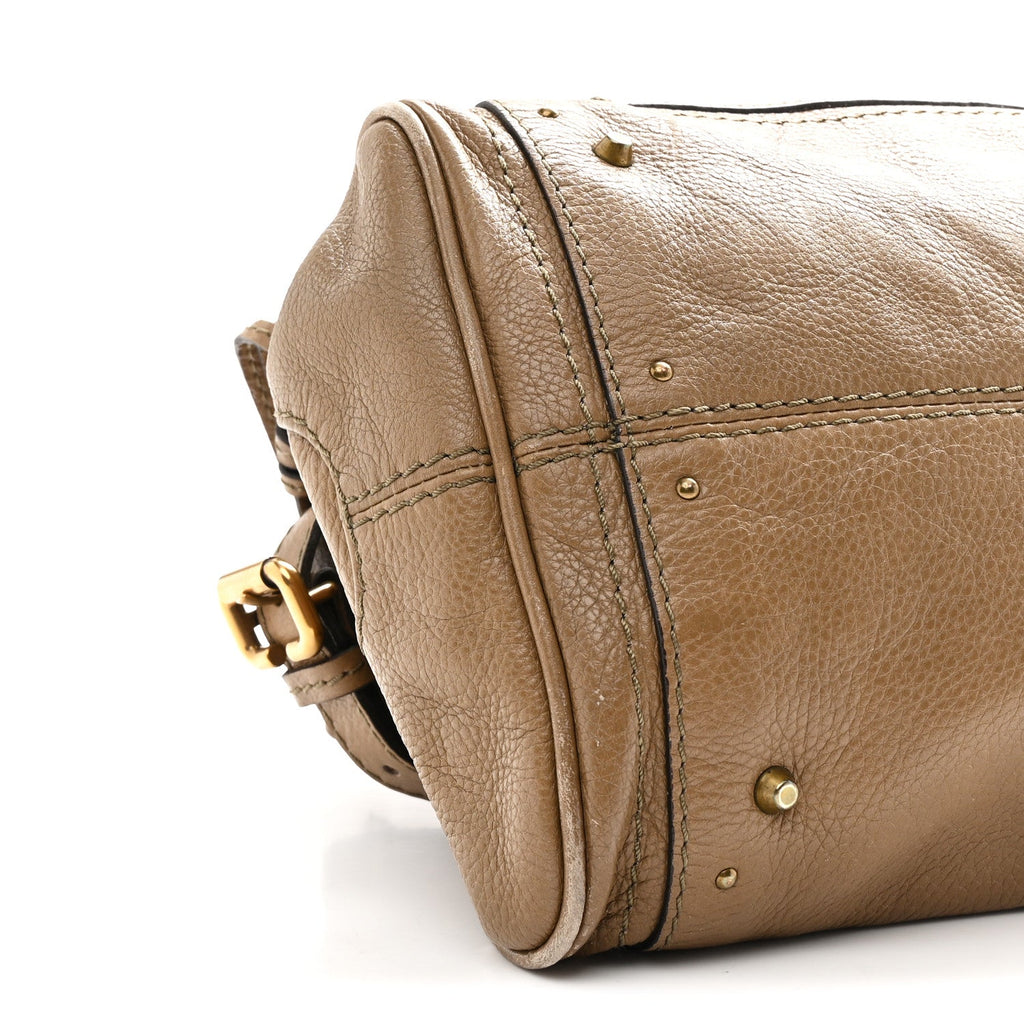 Calfskin Medium Paddington Capsule Satchel Elephant