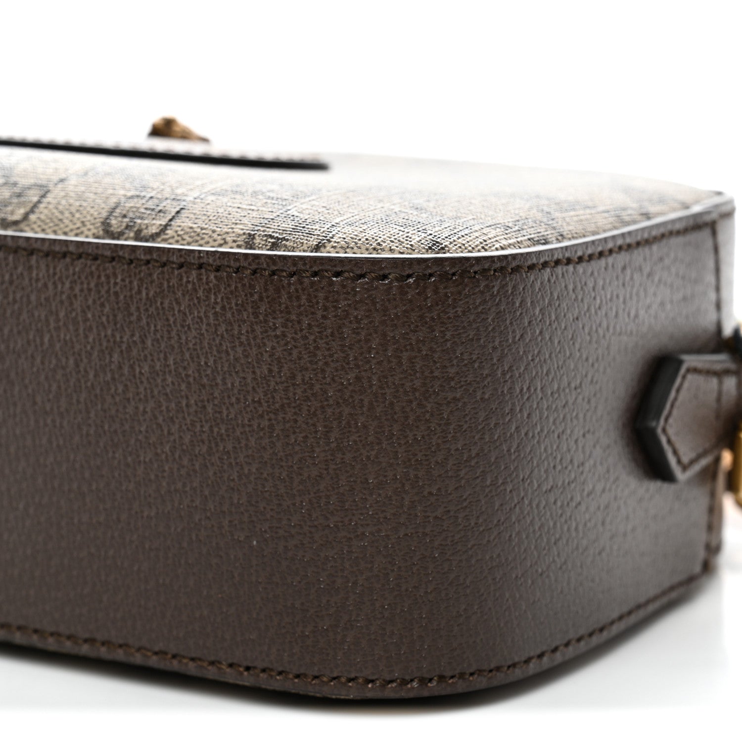 GG Supreme Monogram Web Neo Vintage Shoulder Bag Beige New Acero Crop