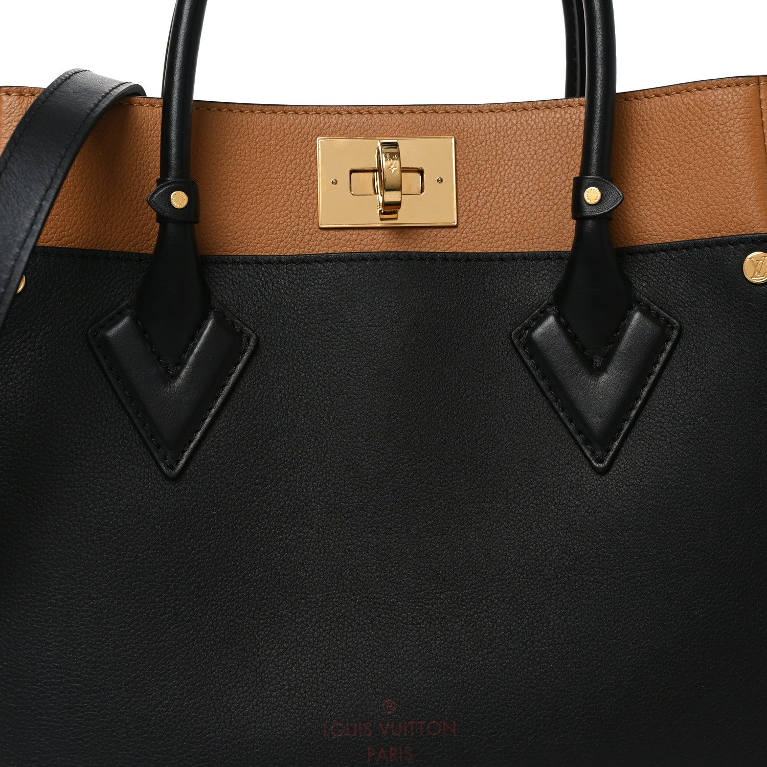 Calfskin Monogram On My Side MM Black