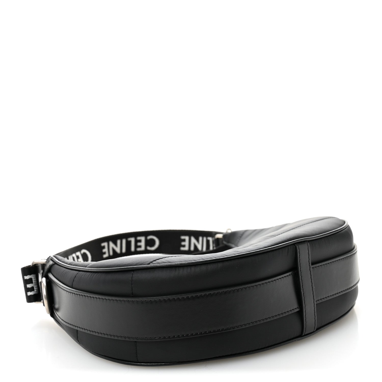 Nylon Ava Shoulder Bag Black